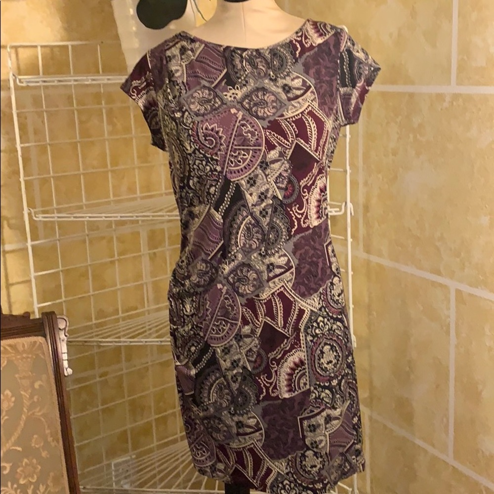 ABS Allen Schwartz Abstract Design Dress